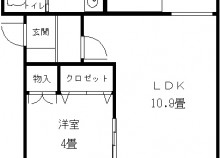 ピュアライフ新白河Ⅰ201号室間取り