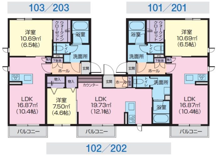 プロヌーブ新白河Ⅱ 間取り