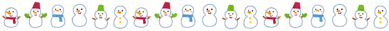 無料ラインwinter_snowman